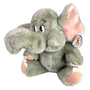 Esther Elephant Vintage Plush Animal California Stuffed Toys w/Tag Korea Horton